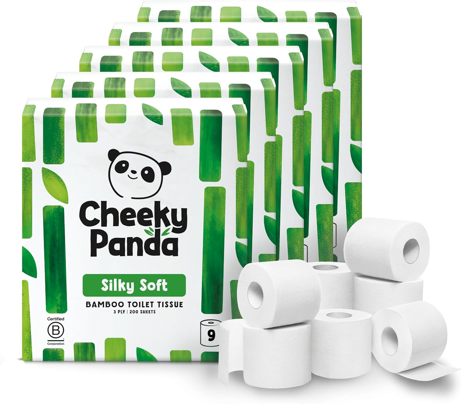 The Cheeky Panda Hypoallergenic Bamboo Toilet Rolls - 45 Rolls