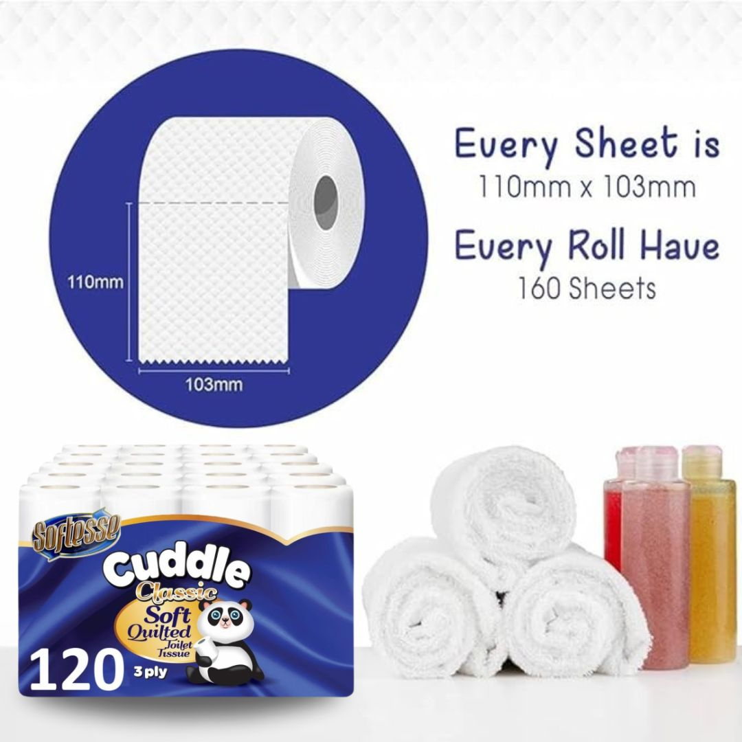 Panda Cuddle Classic Soft Quilted 3-ply pack image